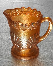 G141 Early Imperial Marigold Carnival Glass Pitcher