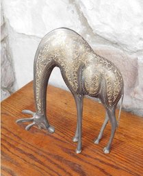 A Lovely Bronze Of A Giraffe