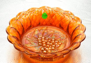 G146 Early Imperial Marigold Grape Carnival Glass Bowl