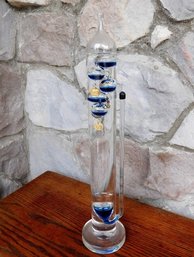 A Galileo Glass Tabletop Thermometer