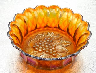 G148 Early Imperial Marigold Carnival Glass Bowl