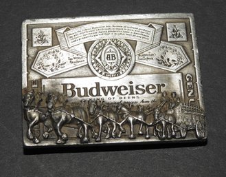 1970s Budweiser Clydesdales Metal Belt Buckle