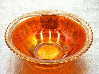 G155 Early Dugan Glass Marigold Carnival Glass Bowl