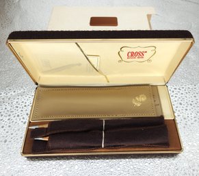 Lot 1 Of Vintage 14kt Gold Filled Cross Pen Set