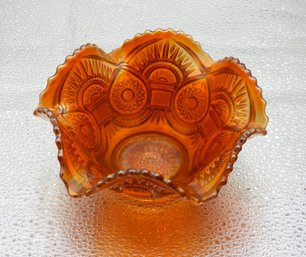 G157 Early Imperial Marigold Carnival Glass Bowl