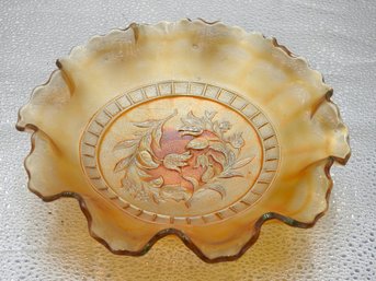 G170 Early Dugan Peach Carnival Glass Dish