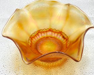 G171 Early Marigold Carnival Glass Bowl