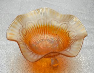 G172 Early Marigold Northwood Carnival Glass Footed Dish