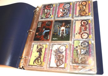 Binder Full Of Motorcycle Trading Cards Not All Photographed