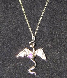 Lot # 5 Dragon Pendant And Necklace Aprox. 18 Inch