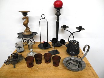 An Assortment Of Decorative Figural Candle Holders And Platforms For The Decorator In You!