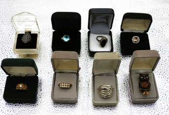 Lot # Ladies Cocktail Rings With Nice Stones Clamshells Included