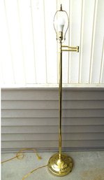 Throw Some Shade This Lamps Way And Your Golden Brass Bridgearm Floor Lamp Is Sure To Stay