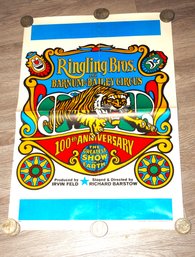 1970 Ringling Bros Barnum Bailey Circus Poster