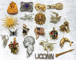 Lot # 14 Vintage Ladies Pendant Pins