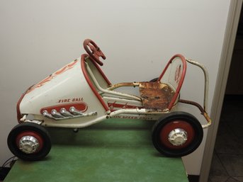 Vintage Metal Murray Sprint Derby Pedal Car Flames 8 Hot Rod