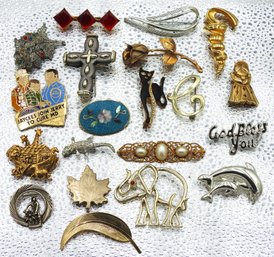 Lot # 21 Vintage Ladies Pendant Pins