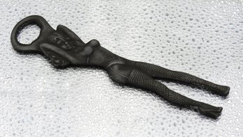 Vintage 9 Inch Metal RISQUE Woman Can Opener