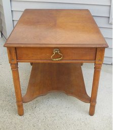 Henredon Mid-Century Walnut Finish End Table