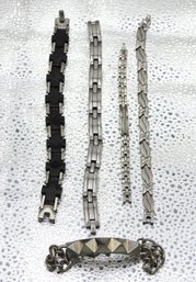 Lot # 47 Lot Of Mens Stainless Steel Bracelets