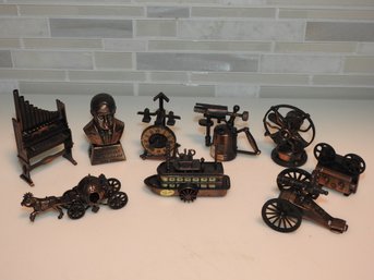 Lot Of 1960s Metal Figural Pencil Sharpeners