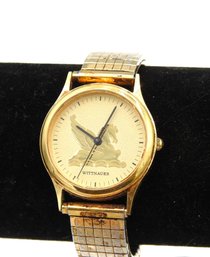 Vintage Gold Tone Pegasus Wittnauer Wrist Watch