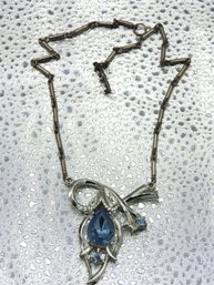 Lot # 53 Beautiful Ladies Blue Stone Necklace