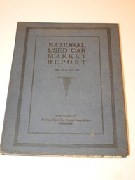 Circa 1930 National Used Car Report 186 Page Book List All Cars That Were Made Back Then COOL ITEM