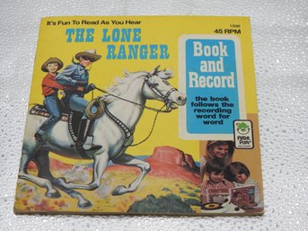 1977 The Lone Ranger Book & Record 45 Rpm