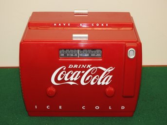 Coca Cola Cooler Am Fm Cassette Radio