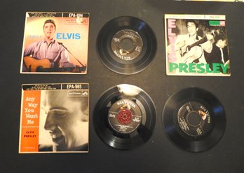 Lot Of 3 Old Elvis Presley 45 Rpm Records