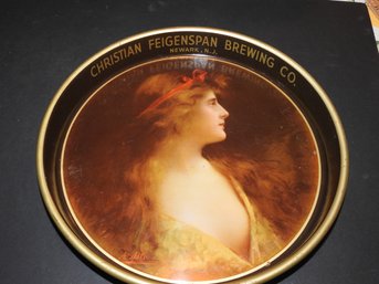 Old Original Christian Feigenspan Brewing Company PON Beer Advertising Tray NICE SHAPE