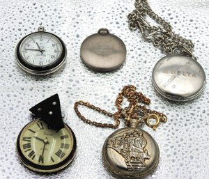 Lot # 121 Lot Of Pocket Watches