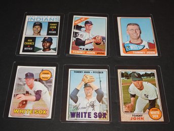 Tommy John Baseball Lot Including 1964 ROOKIE CARD