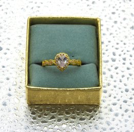 Lot # 127 Pretty Gold Toned Ladies Ring