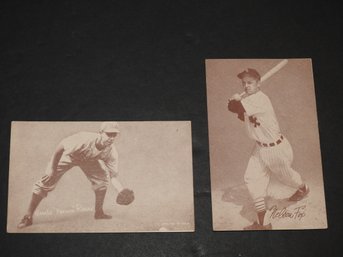 1940s Arcade Baseball Cards Pee Wee Reese & Nellie Fox