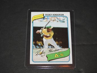 Great Example Of Rickey Henderson ROOKIE Topps Baseball Card Nicely Centered