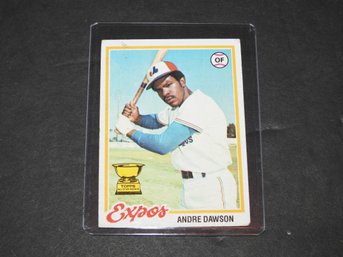 1978 Topps Andre Dawson Rookie Gold Cup Baseball Card