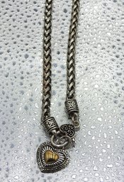 Lot # 138 Nice Looking Steel Heart Necklace