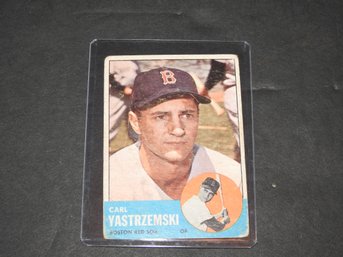 1963 Topps Carl Yastrzemski Baseball Card