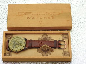 Lot # 146 Mens Dejuno Watch In Wooden Box