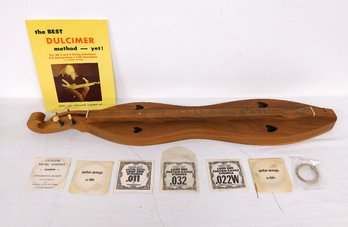 A Vintage Hourglass Dulcimer By Folkcraft Instruments Of Winsted CT