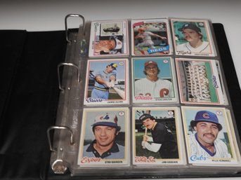 Binder Full Of 1970s Baseball Cards Volume 1 Not All Pages Photographed