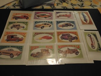 Lot Of 1970 George Barris Way Out Wheels Trading Cards