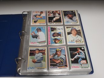 Binder Full Of 1970s Baseball Cards Volume 2 Not All Pages Photographed