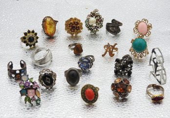 Estate Found Jewelry Ring Lot 3 Ring Sizes Are All Different