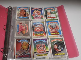 1980s Binder Of Garbage Pail Kids Sticker Trading Cards