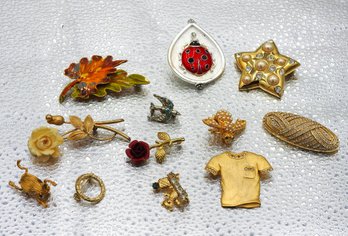 Estate Found Jewelry Pendant Pin Lot 3P