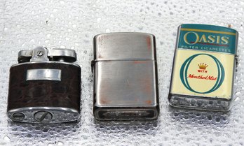 Lot Of 3 Vintage Lighters