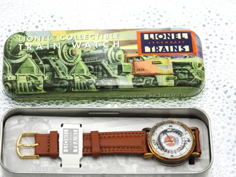 Lot # 185 Never Worn Lionel Train Mens Watch